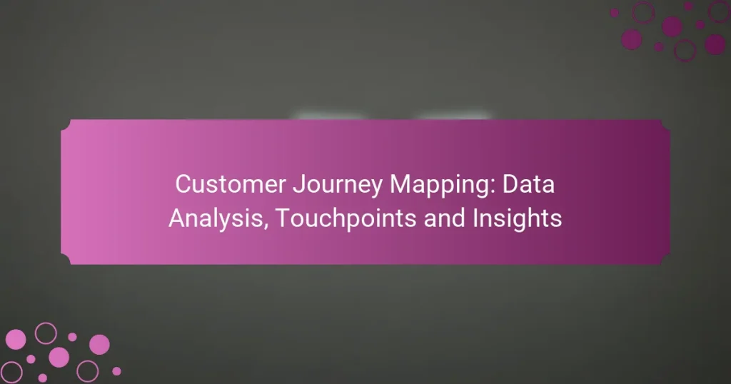 Mapeo del Customer Journey: Análisis de Datos, Puntos de Contacto e Insights