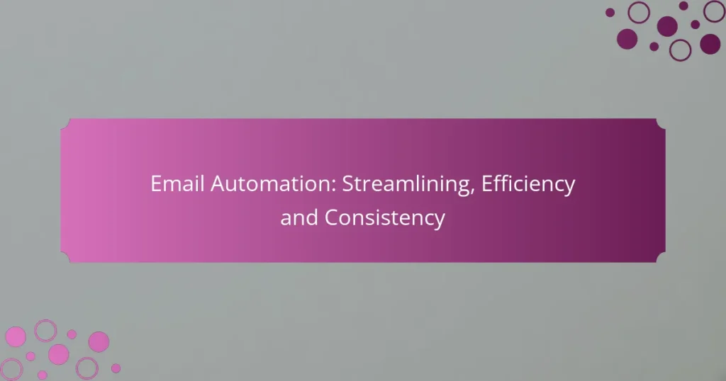 Automatización de Email: Optimización, Eficiencia y Consistencia