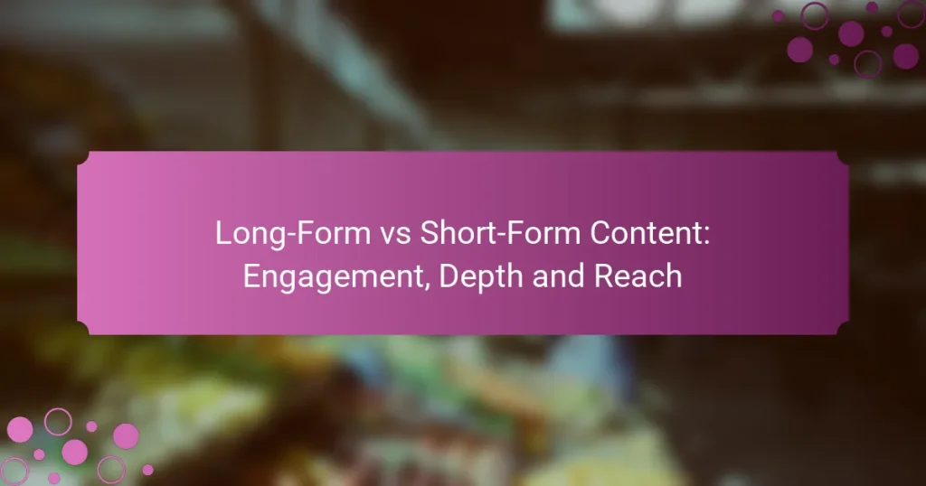 Contenido de Formato Largo vs Contenido de Formato Corto: Engagement, Profundidad y Alcance