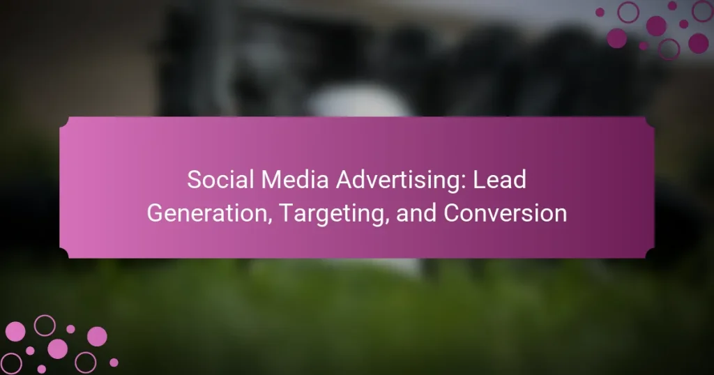 Publicidad en Redes Sociales: Generación de Leads, Segmentación y Conversión