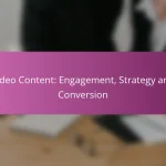 Contenido de Video: Engagement, Estrategia y Conversión